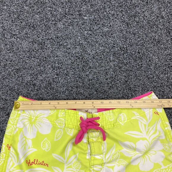 Hollister Board Shorts Men Green Y2K Colorful Drawstring Swim Shorts Size Large - Picture 3 of 7